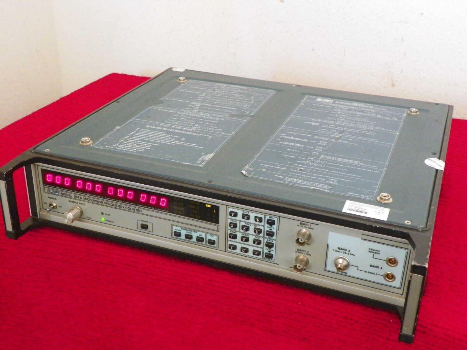 EIP 548A microwave frequency counter 10hz-26.5Ghz w/opt 05,06,08 NIST cal'ed EIP 548A microwave frequency counter 10hz-26.5Ghz w/opt 05,06,08 NIST cal'ed
